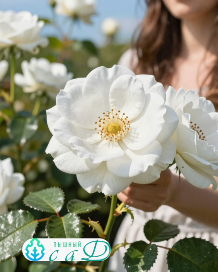Роза "ВАЙС ВОЛЬКЕ"